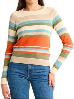Pendleton Sunset Striped Cashmere Sweater Women’s Size M Crewneck Lightweight